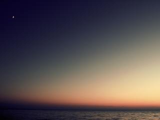 sea, sky, sunset Wallpaper