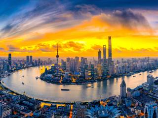 Shanghai Cityscape wallpaper