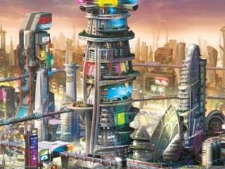 simcity cities of tomorrow, simcity, simulator Wallpaper