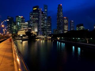 singapore, city, light wallpaper