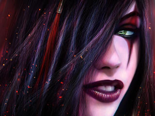 sinister blade, league of legends, woman wallpaper