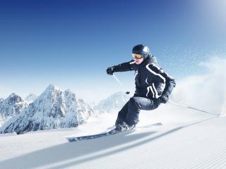 ski, mountains, snow wallpaper