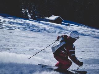 skier, mountain, skiing Wallpaper
