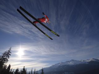 skier, ski, jump wallpaper
