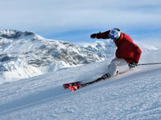 skiing, freeride, slopes wallpaper