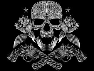 Skull Gangsters Vector wallpaper