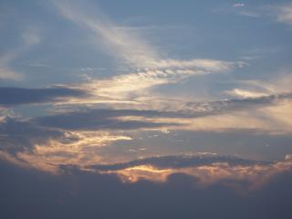 sky, clouds, sunset wallpaper