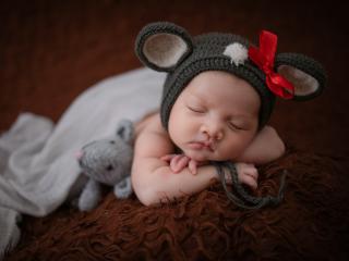 Sleeping Baby 4k Photography Wallpaper