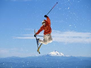 snowboarding, jump, snow wallpaper