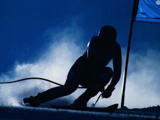snowboarding, skiing, silhouette wallpaper