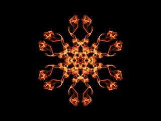 Snowflake Burning wallpaper