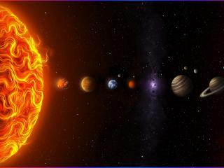 Solar Planet 4K Art wallpaper
