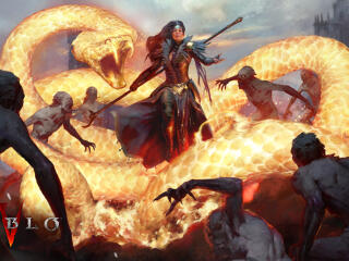 Sorceress in Diablo IV wallpaper