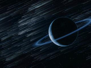 Space Planetary Rings Digital Art wallpaper