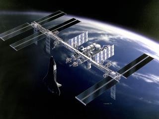 space, station iss,  earth Wallpaper