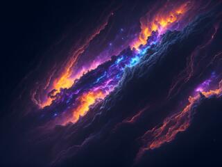 Space Storm HD Galaxy wallpaper