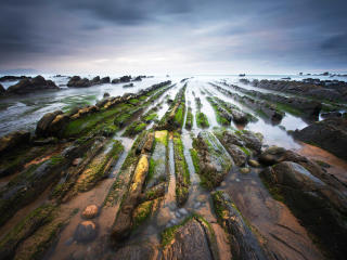 spain, barrika, bay of biscay wallpaper