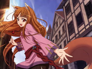 spice and wolf, holo, girl wallpaper