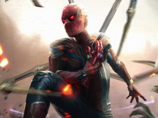 Spider Man Gauntlet Run Art wallpaper