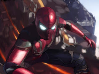 Spider-Man In Avengers Infinity War 2018 wallpaper