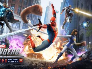 Spider-Man in Marvel's Avengers Game HD wallpaper
