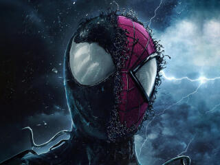 Spider-Man x Venom Form Art wallpaper
