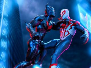 Spiderman 2099 Vs Batman Beyond wallpaper