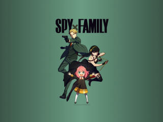 Spy x Family 4k Minimal Family Art wallpaper