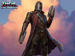 Star Lord Thor Love and Thunder HD Wallpaper