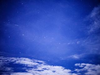 starry sky, night, clouds wallpaper