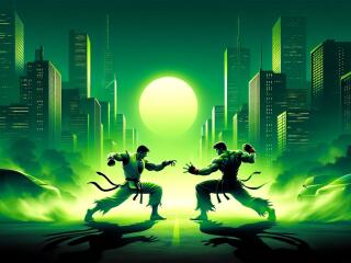 Street Fighter Gaming AI Art wallpaper