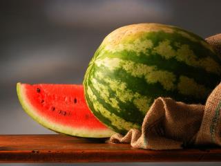 striped, watermelon, bag wallpaper