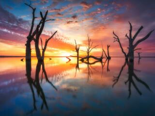 Sunrise Reflection HD Australia wallpaper