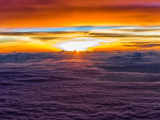 sunset, clouds, sky wallpaper