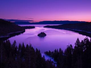 Sunset Lake View wallpaper