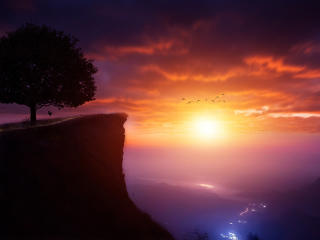 Sunset Panorama Photography wallpaper