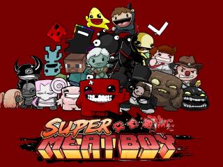super meat boy, characters, faces Wallpaper