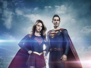 Supergirl and Superman Arrowverse wallpaper