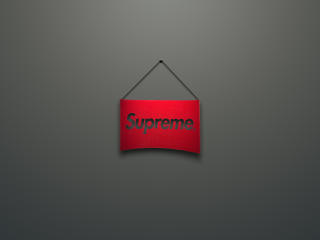 supreme, logo, red wallpaper