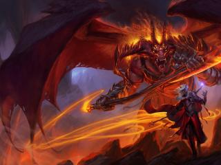 sword coast legends, monster, demon wallpaper