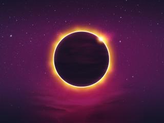 Synthwave Eclipse wallpaper