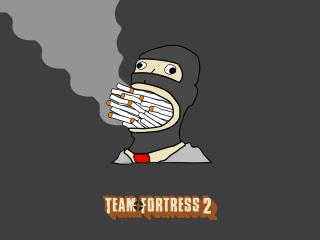 team fortress 2, cigarette, smoke Wallpaper