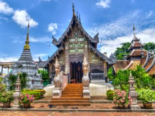 thailand, temple, chiang mai wallpaper