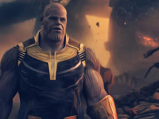 Thanos Avengers Infinity War Artwork wallpaper
