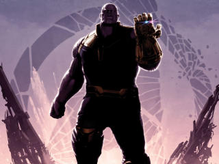 Thanos Avengers Infinity War Poster wallpaper