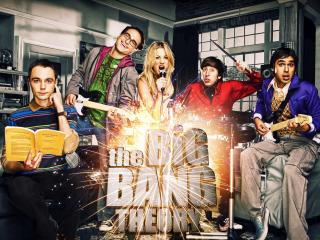 the big bang theory, main characters, actors wallpaper