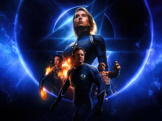 The Fantastic Four 2025 Movie Concept Poster wallpaper