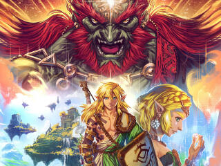 The Legend of Zelda Tears of the Kingdom Gaming Poster wallpaper