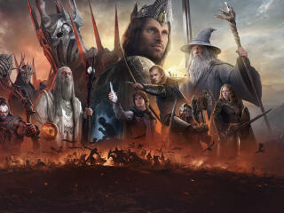 The Lord of the Rings Rise to War Gaming Poster wallpaper