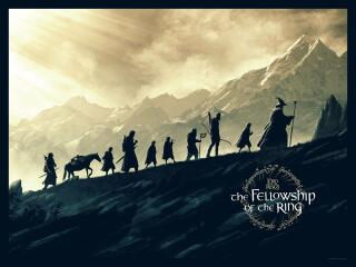 The Lord of the Rings: The Fellowship of the Ring HD Poster wallpaper